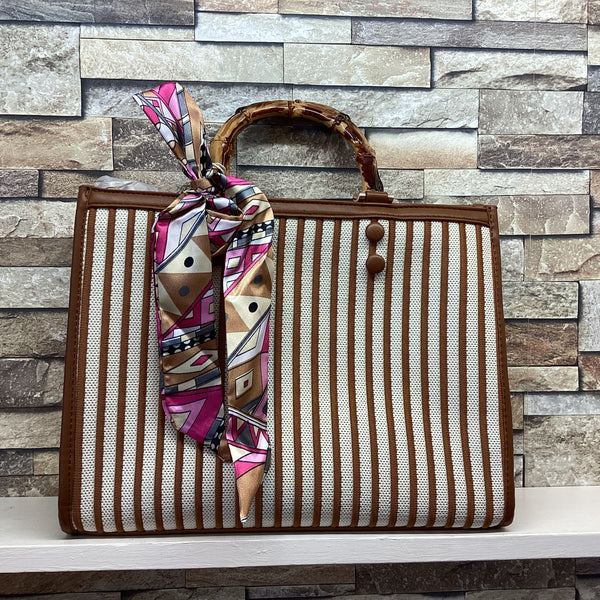 Stripe Scarf Bag