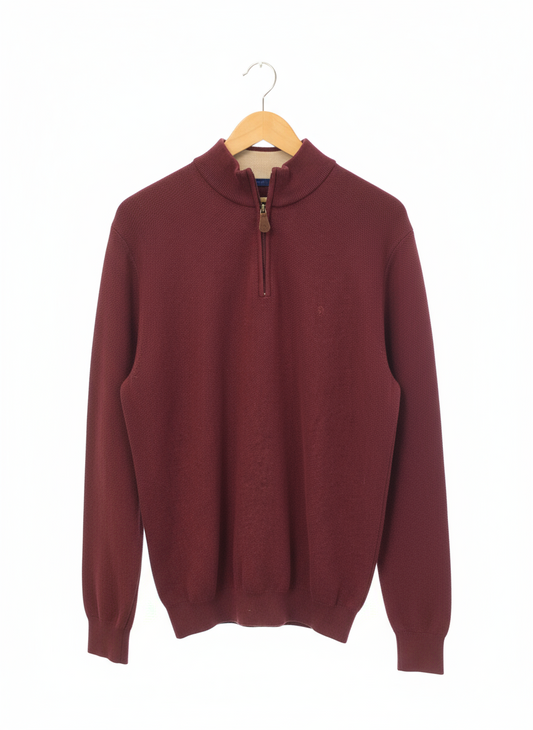 Benetti Dawson 1/4 Zip Knit Wine