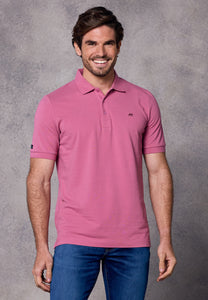 Rivet & Denim Mountain Polo Shirt Rose