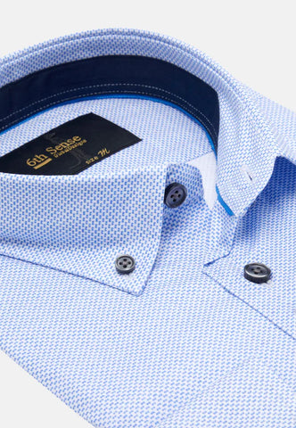 6th Sense Regular-Fit Button-Down Shirt | Blue dash