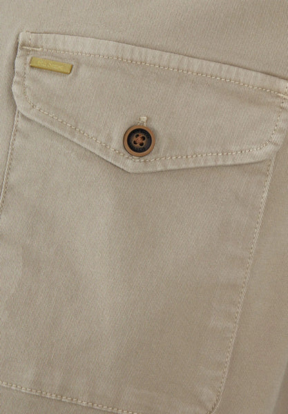 6th Sense Twill Overshirt - Dark Khaki