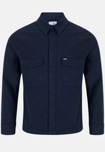 6th Sense Twill Overshirt - Navy