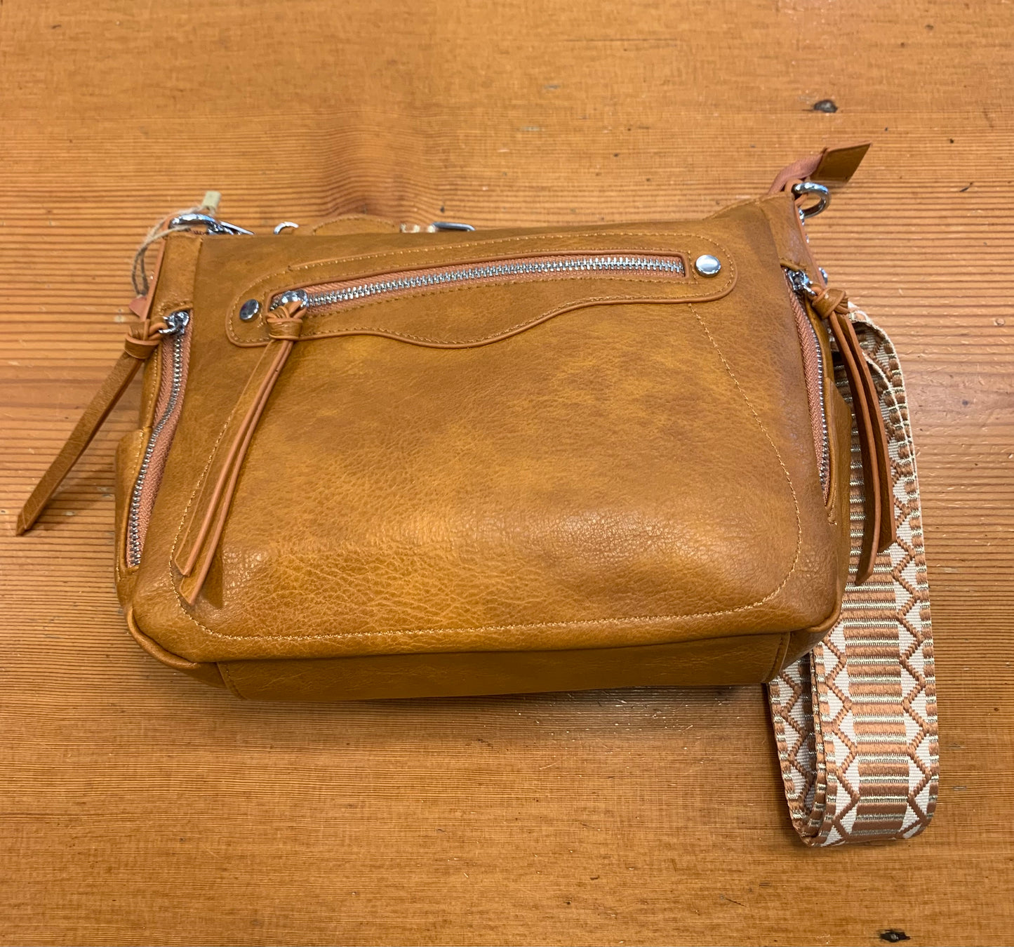 Vegan Medium Top Zip Bag