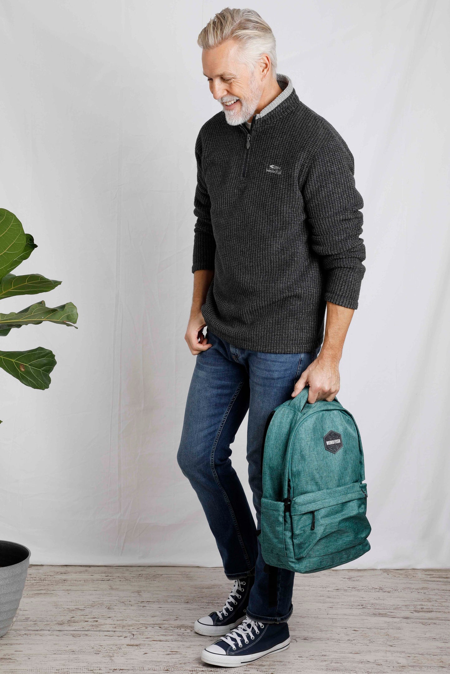 Weird Fish Newark Fleece -Washed Black