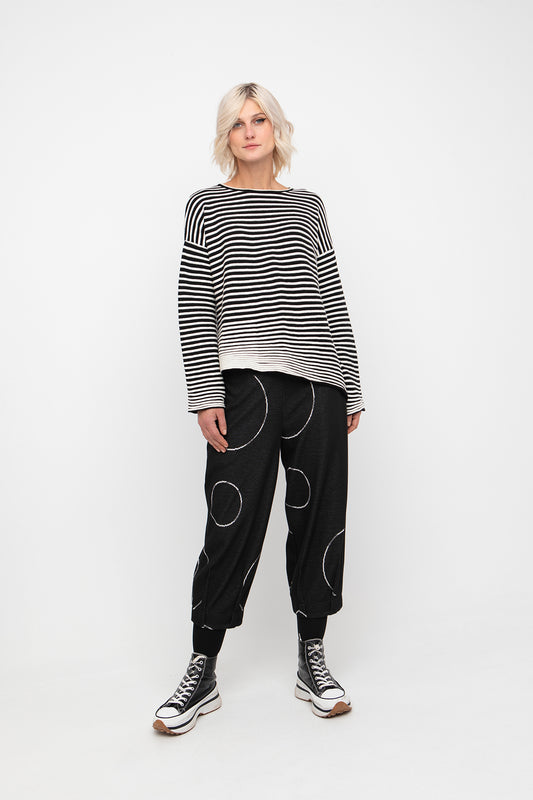 Ozai N Ku Stripe Knit Sweater