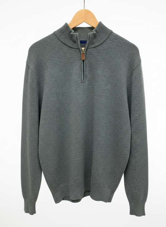 Benetti Franco 1/4 Zip Knit Sage
