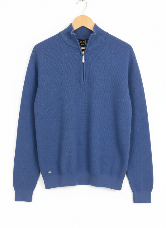 6th Sense Tommy 1/4 Zip Jumper True Blue