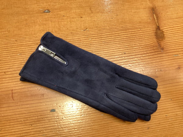 Gloves with zip