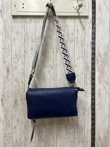 2 Strap Vegan Leather Flap Bag