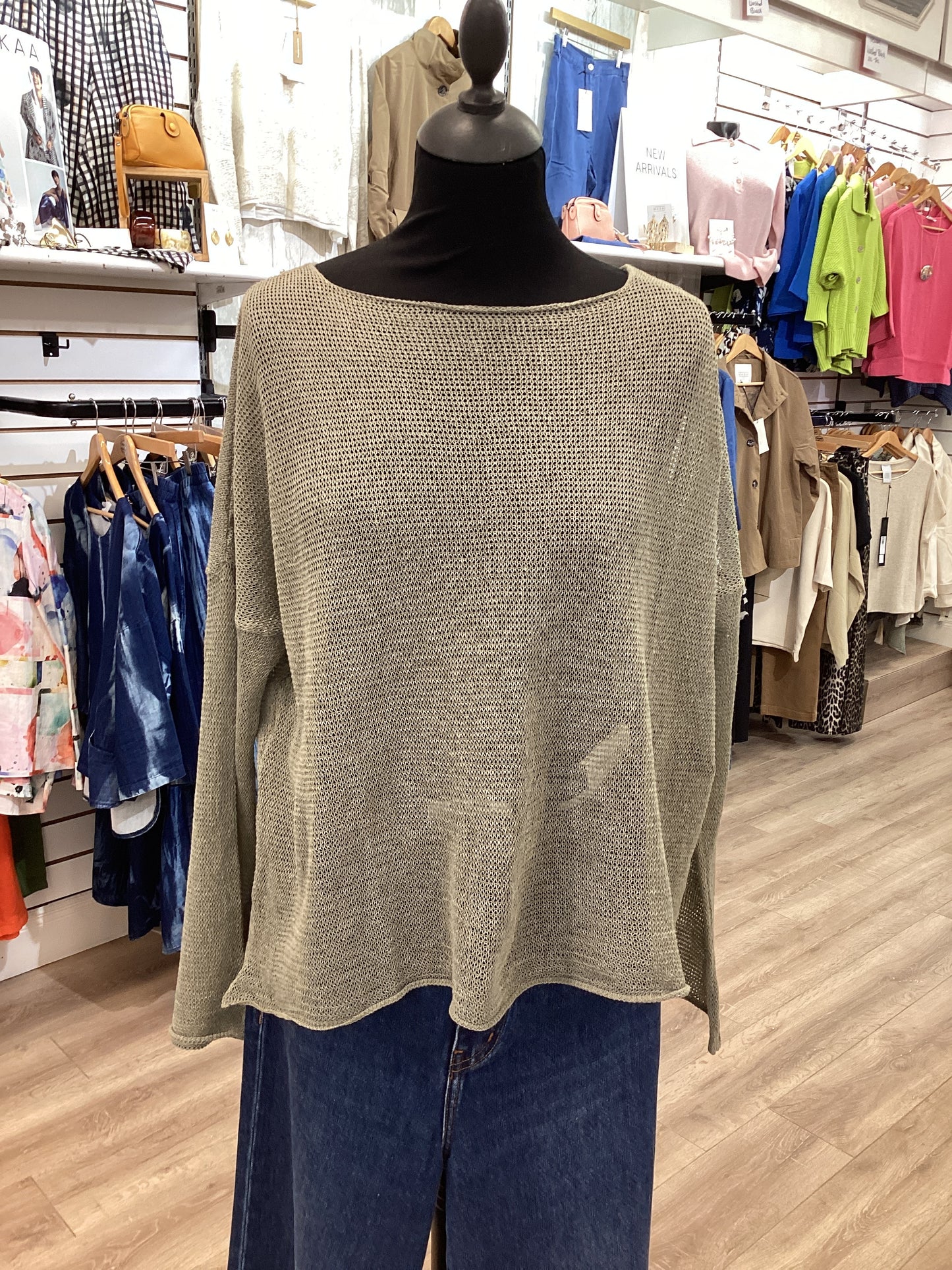 Lotus Eaters Lak 06 Knit Top KHAKI