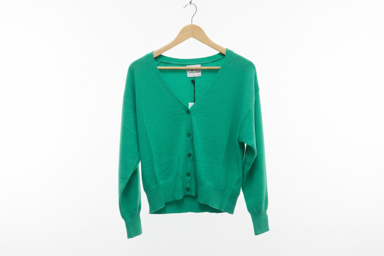 Twns Aspen Long sleeved V-Neck Cardigan Grass Green