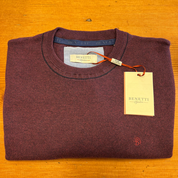 Benetti Carson Crew-neck-Plum