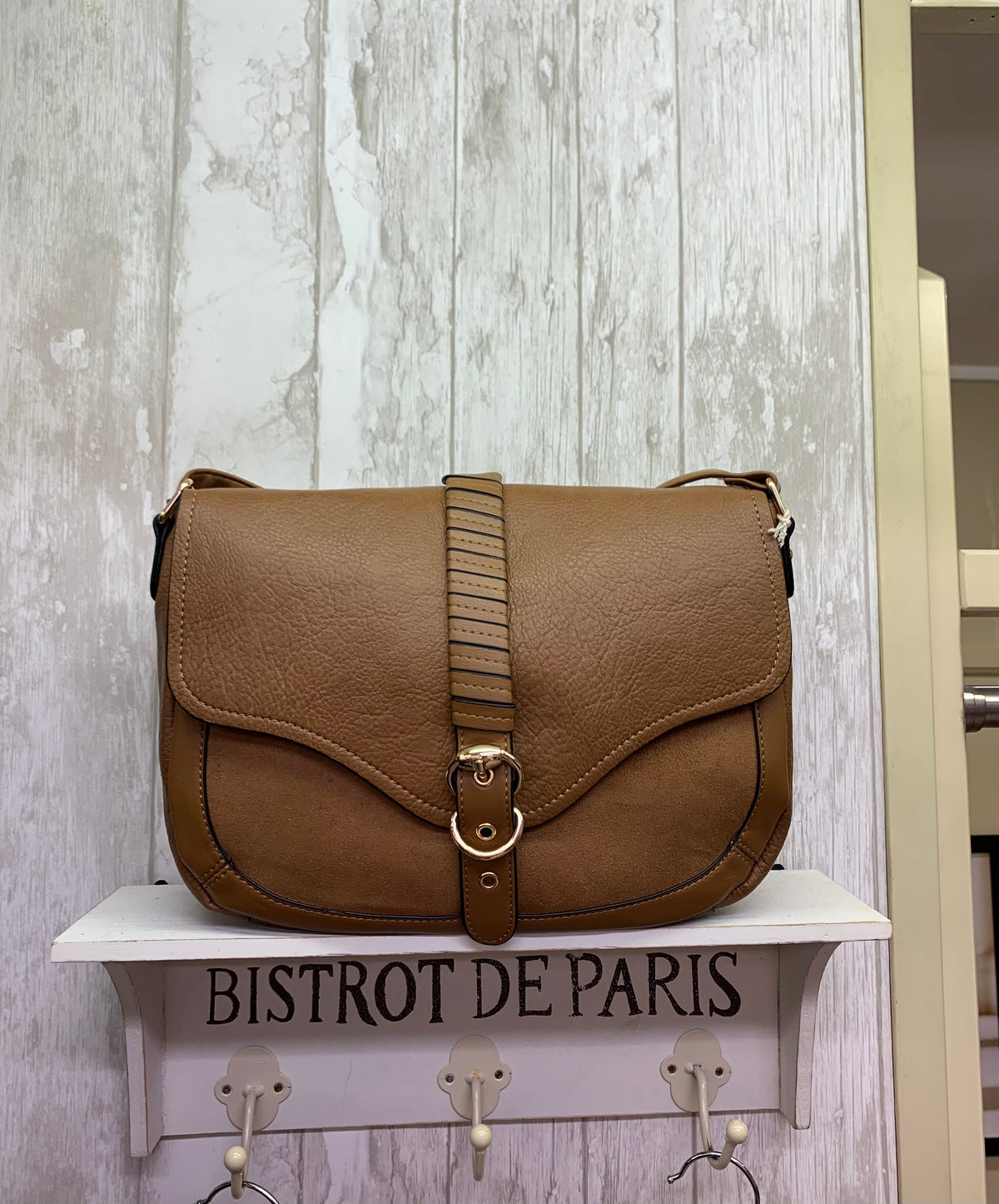 Two Tone Vegan Crossbody