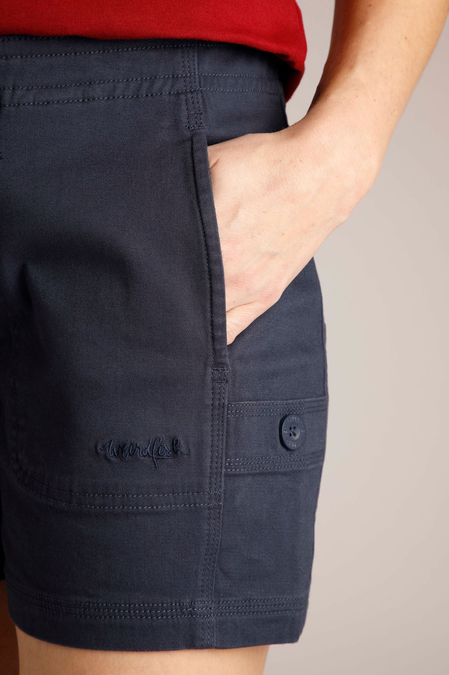 Weird Fish Willoughby Summer Shorts- Navy