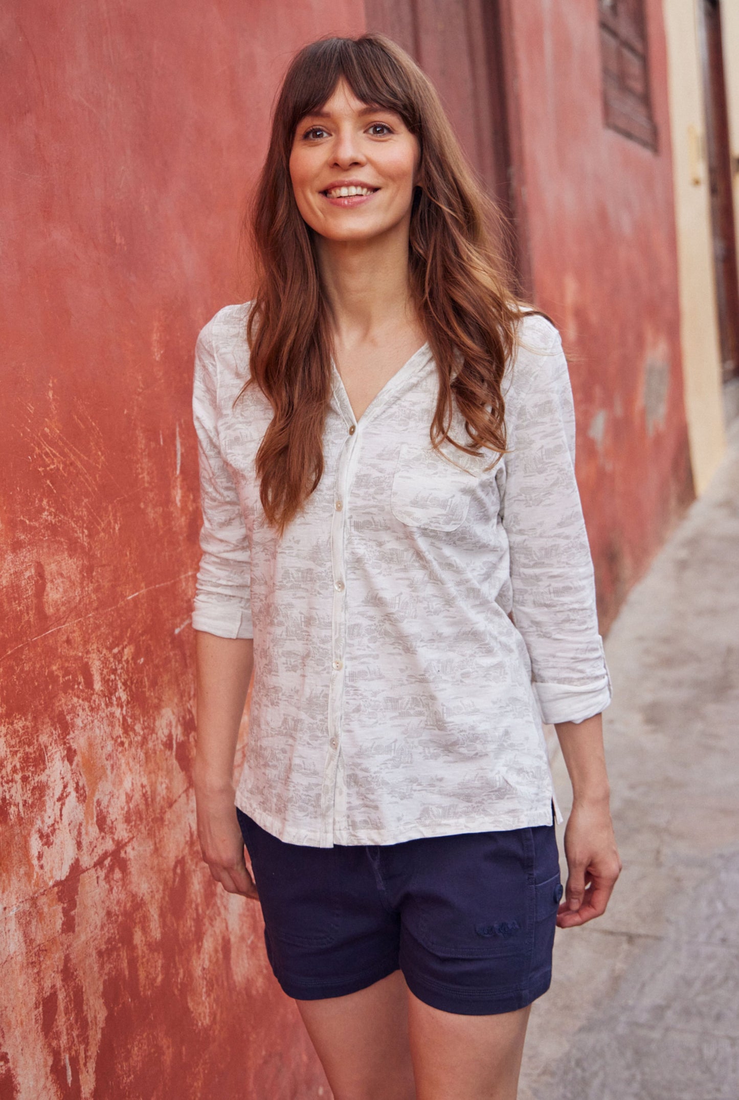 Weird Fish Willoughby Summer Shorts- Navy