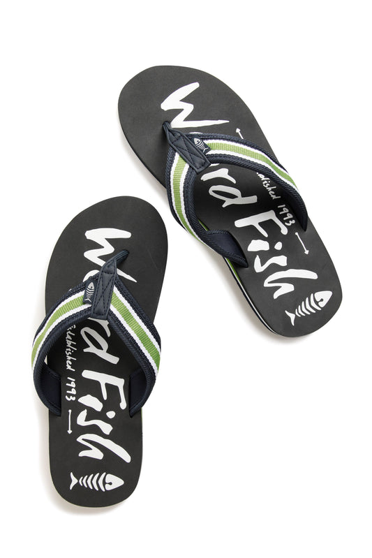 Weird Fish Waterford Flip Flop -Cement