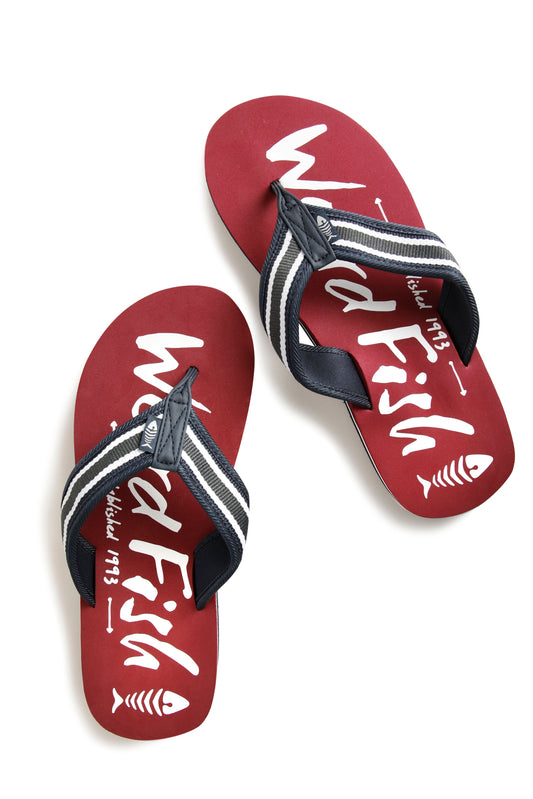 Weird Fish Waterford Flip Flop -Garnet