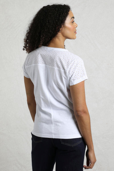 Pernille Cutaway Tee White