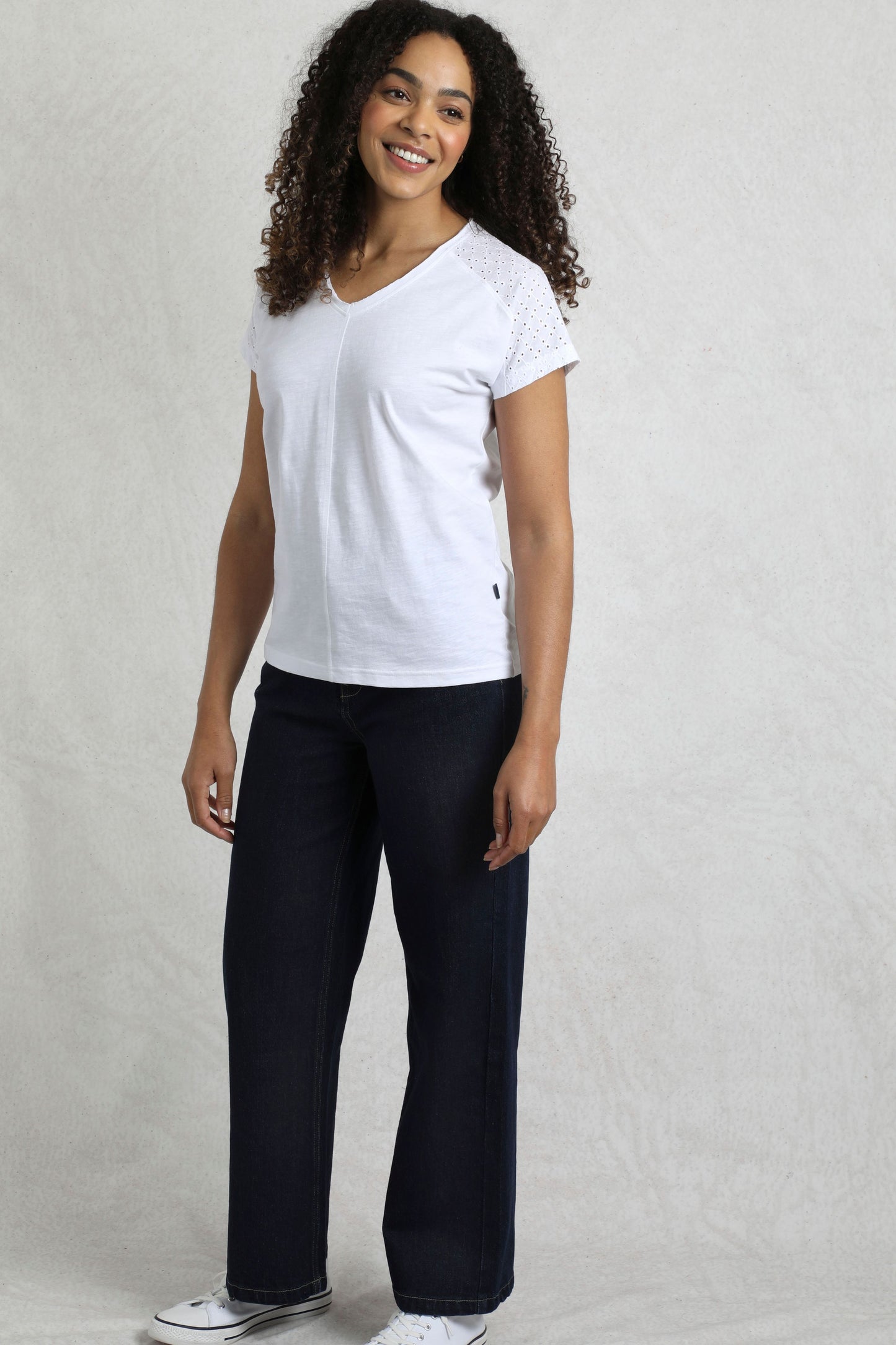 Pernille Cutaway Tee White