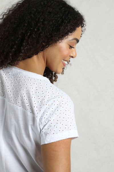 Pernille Cutaway Tee White