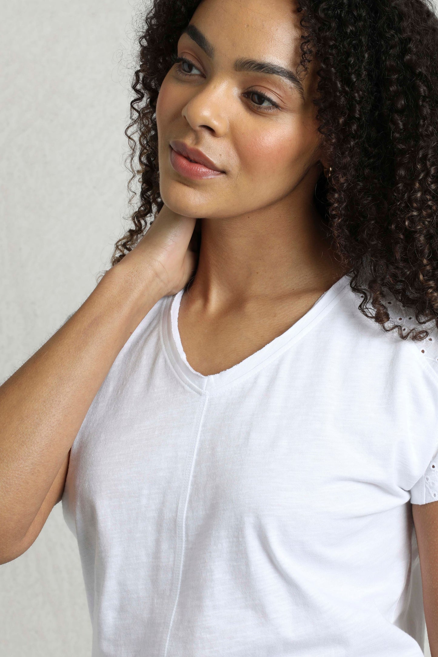 Pernille Cutaway Tee White