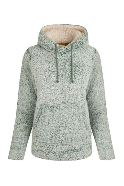 Weird Fish Yara Cosy Fleece Hoodie Ivy