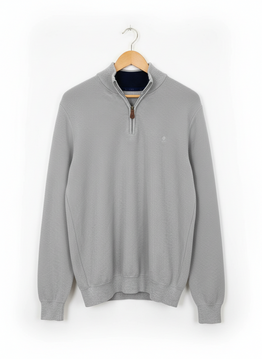 Benetti Dawson 1/4 Zip Knit Silver