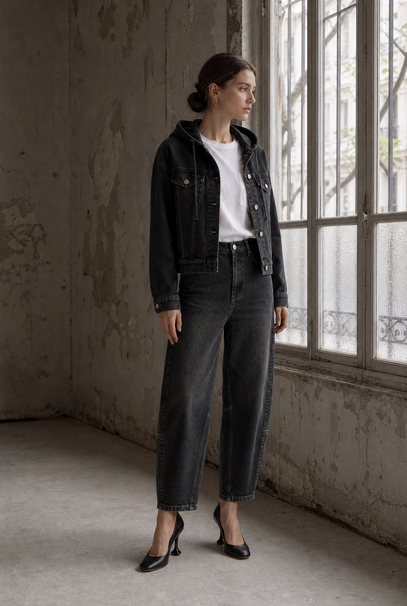 Jane Lushka Nevada Ultimate Barrel Jeans Faded Black