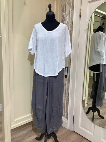ABACA Tess Top Snow