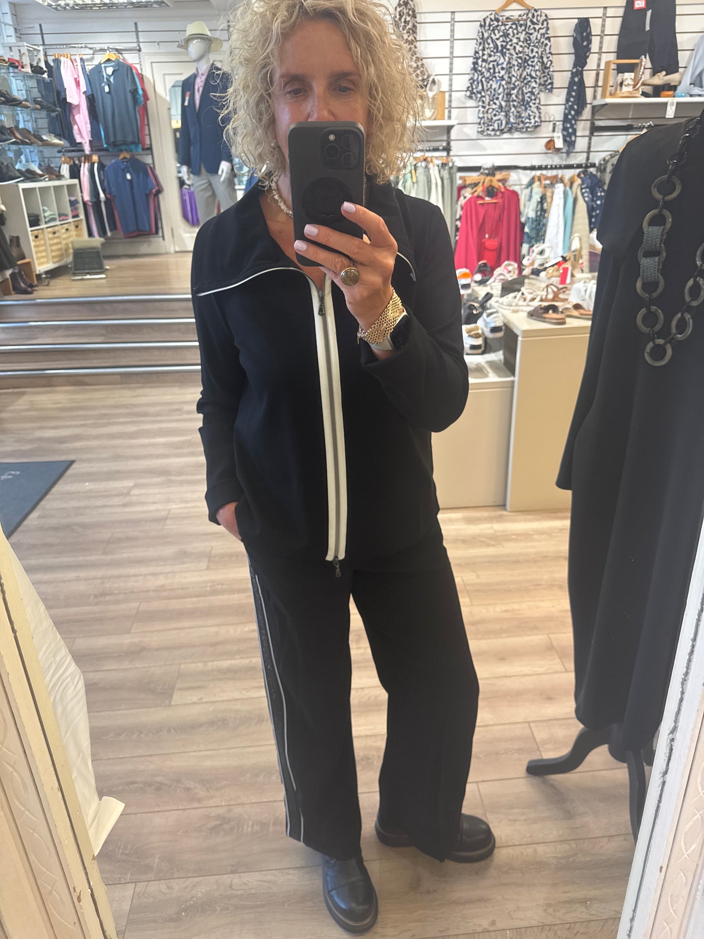 Peruzzi Embellished Trim Trouser