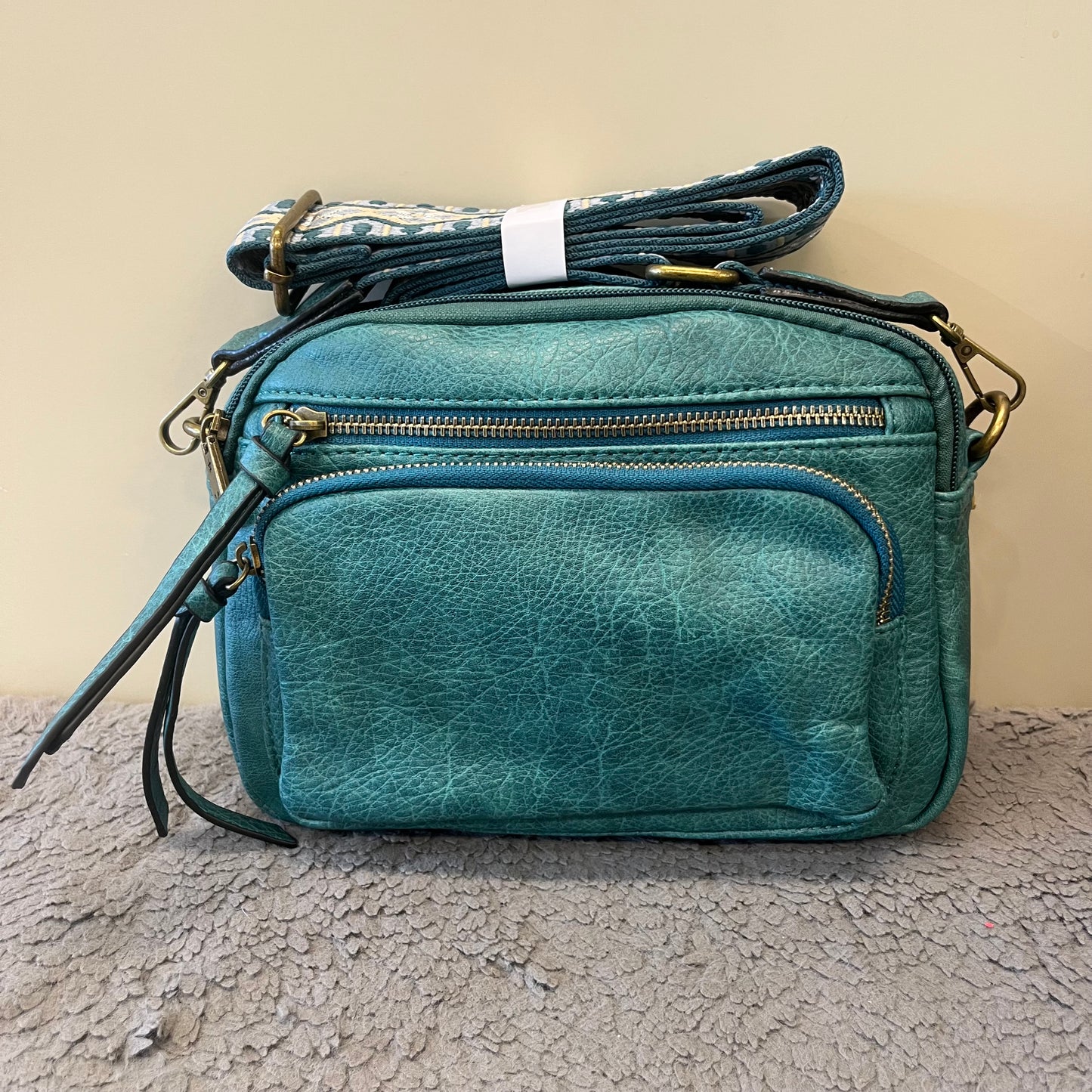 Double Zip 2 Strap Bag