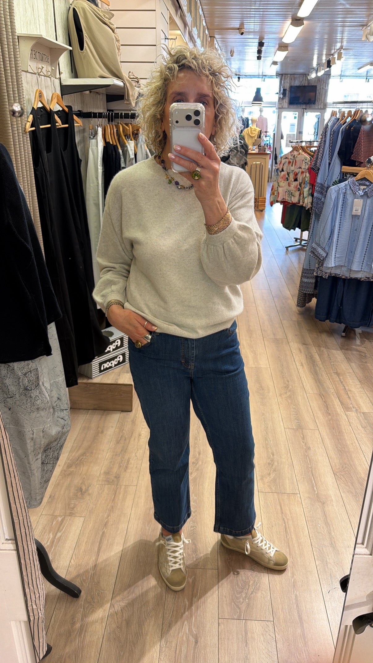 TWNS Colorado Sweater Mottled Beige