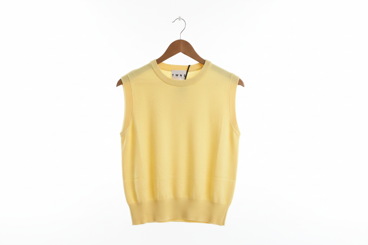TWNS Durango Sleeveless Round- Neck Jumper Yellow