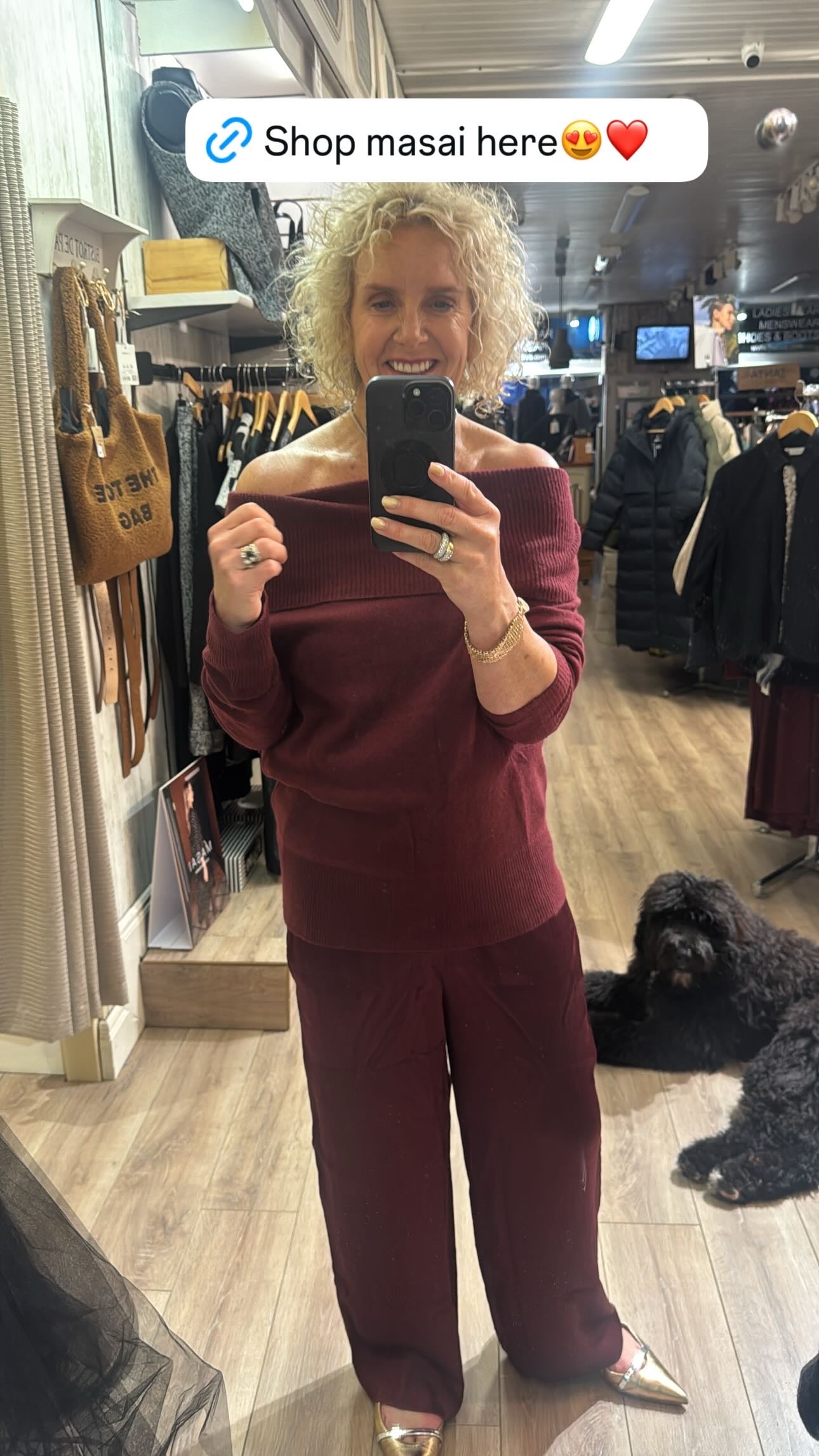 Masai Floraia Woolen Top Tawney Port