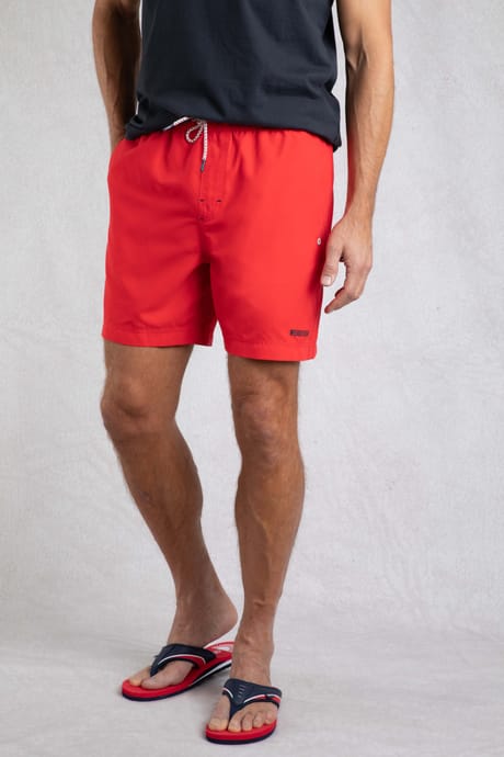 Weird Fish Banning Swim Shorts - Retro Red