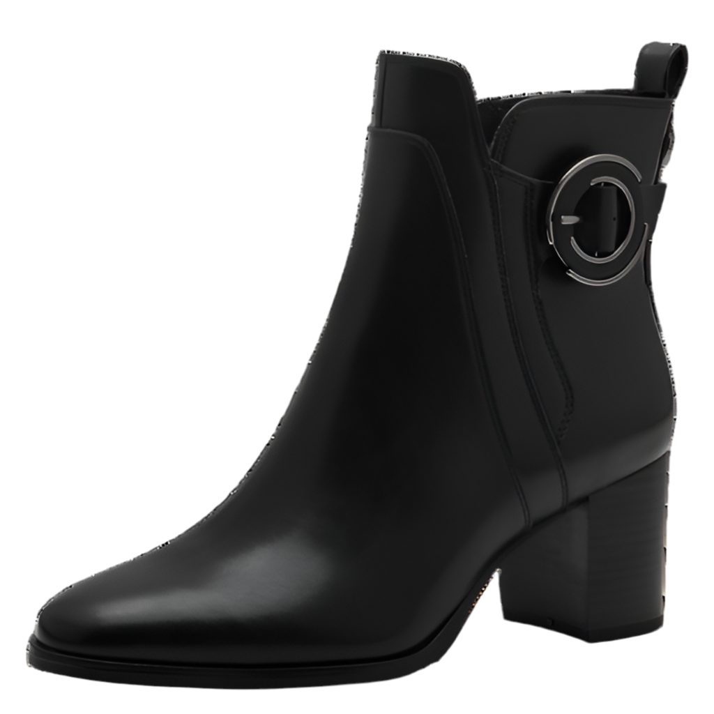 Marco Tozzi Black Buckle detail Boot