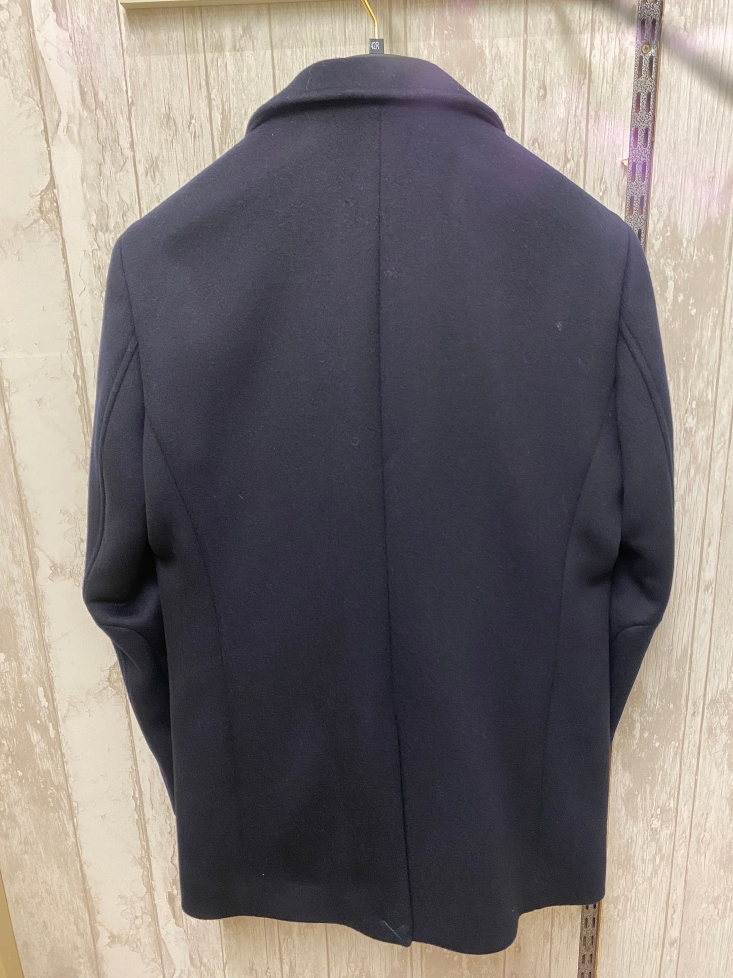6th Sense Wool Coat-Navy