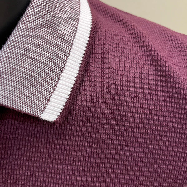 6th Sense Solar Polo Shirt - Wine