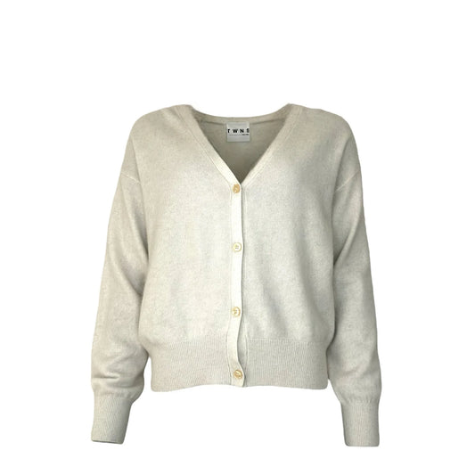 Twns Aspen Long sleeved V-Neck Cardigan Off White