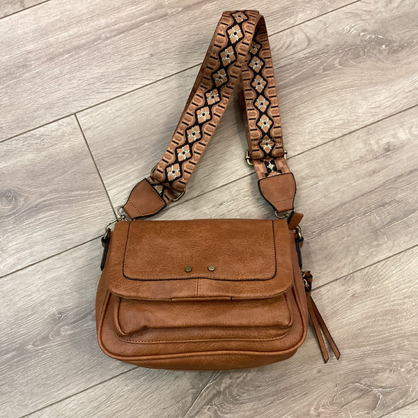 Vegan Cross Body 2 strap Bag