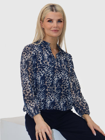 Kate & Pippa Bella band top Navy