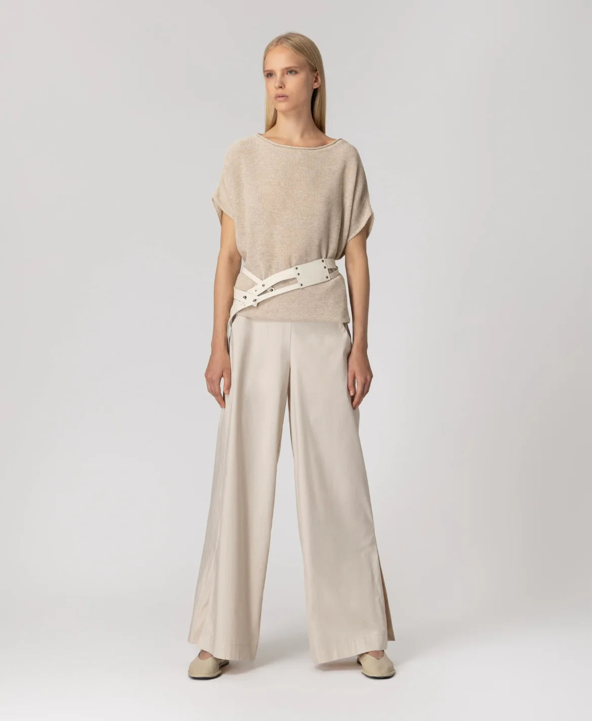 Lotus Eaters Lak 19 Knit Top Beige