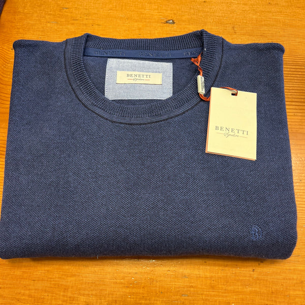 Benetti Carson Crew-neck-Indigo