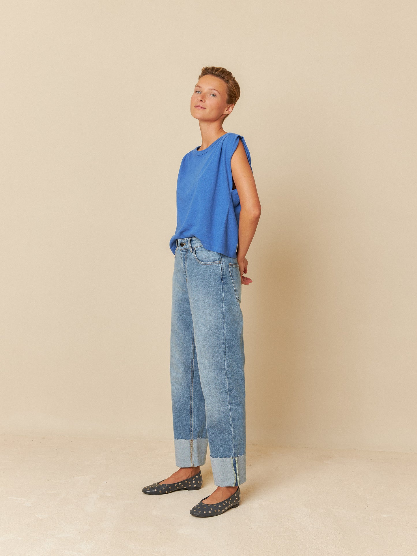 INDI & COLD TURNED DENIM PANTS