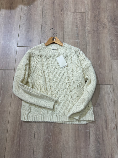 Indi & Cold Cable Knit Sweater