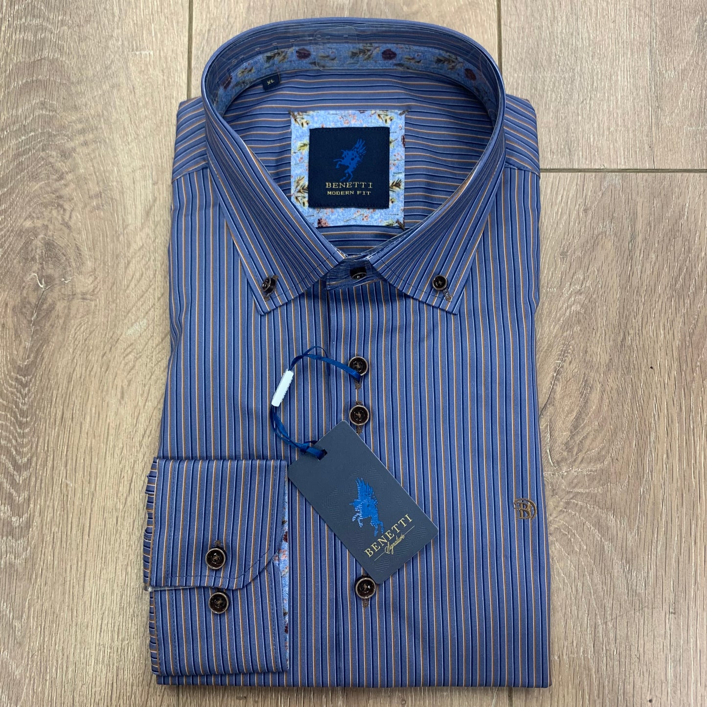 Benetti Lisbon Shirt Coffee