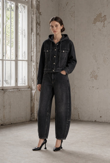 Jane Lushka Jessie Faded Hood Jacket Faded Black