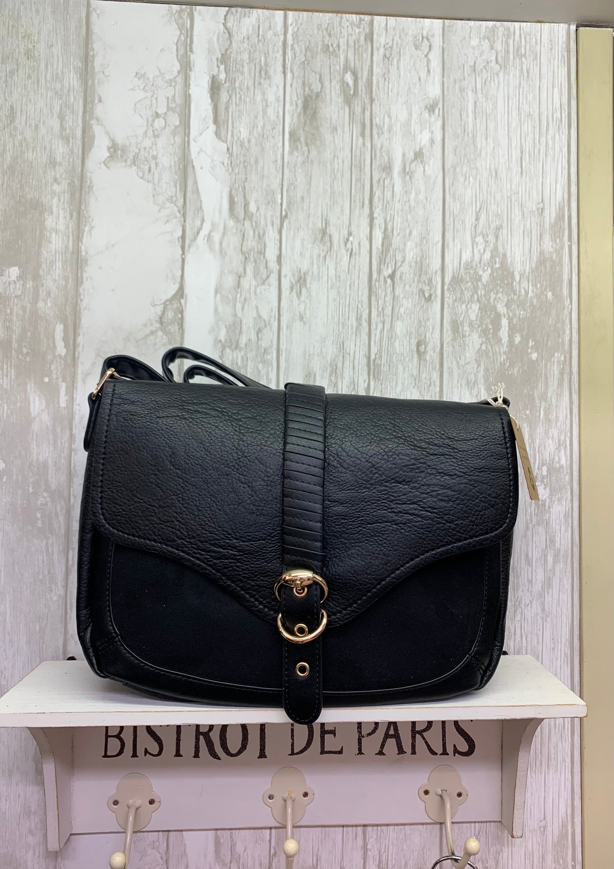 Two Tone Vegan Crossbody