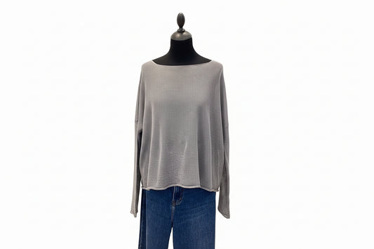 Lotus Eaters Lak 06 Knit Top Grey