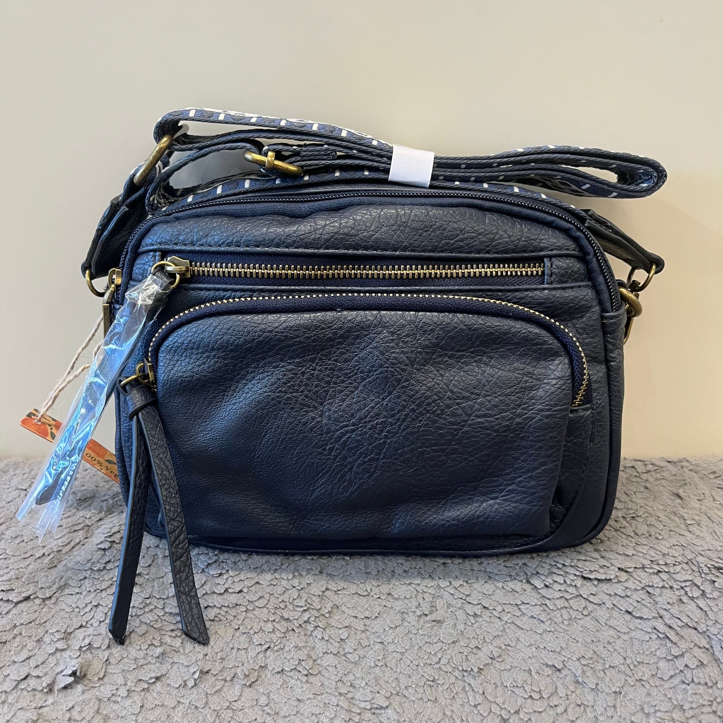 Double Zip 2 Strap Bag